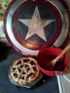 In keeping with The Matchmaker Year of the Superhero, a Captain America pie!